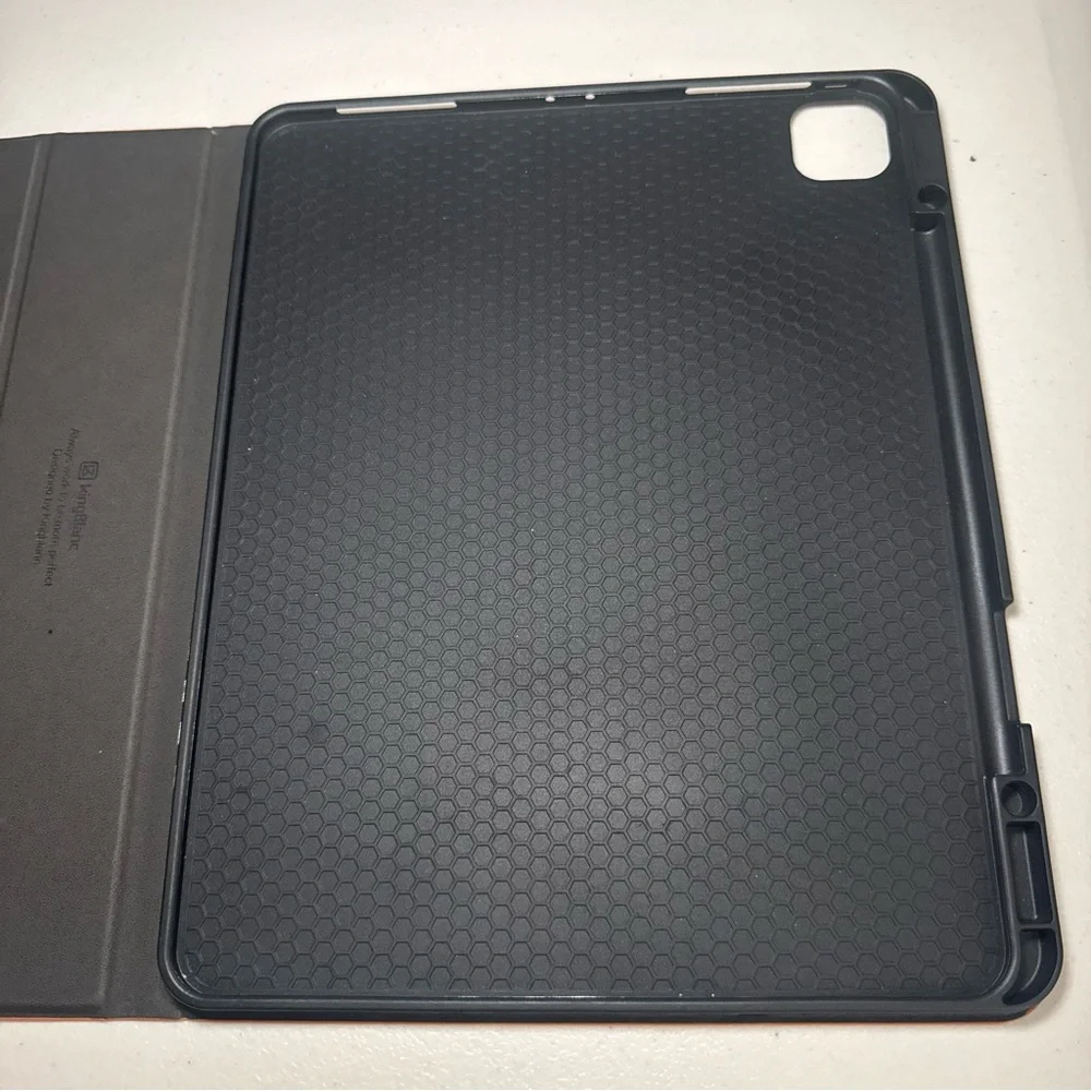 KingBlanc Folio Case for iPad Pro 6th 5th 4th 3rd 12.9 inch 2021/2020/2018 Brown